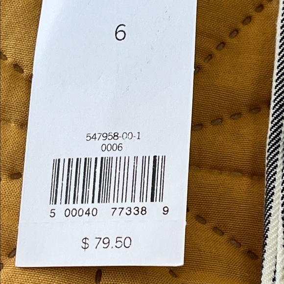 NWT Banana Republic Striped Black and White Button Skirt - Picture 8 of 10